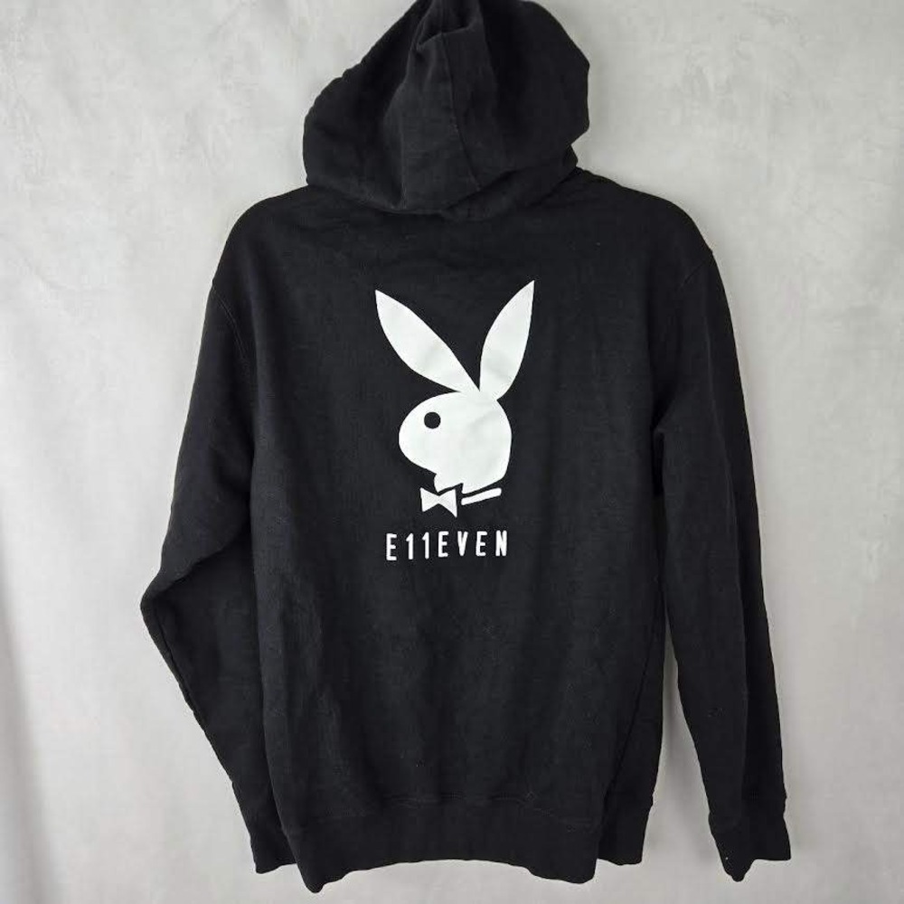Playboy E11EVEN Miami Hoodie Black Adult Club Pullover Sweatshirt Men S USA Rare